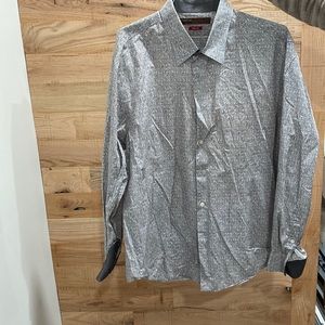 Gray long sleeve dress shirt